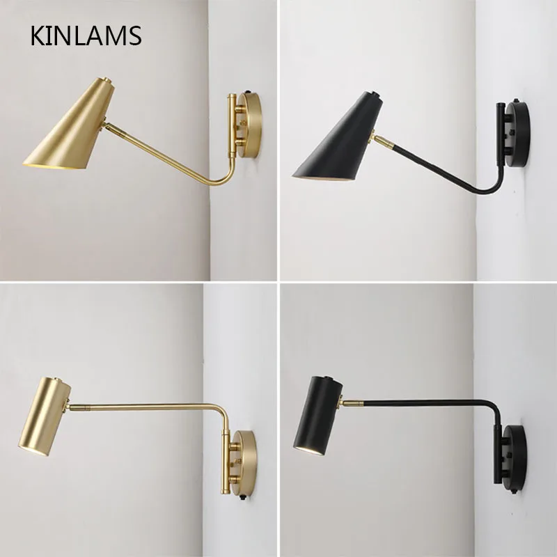 Lampe Murale LED Télescopique Style Industriel - Bras Pivotant Réglable, Éclairage Lecture Chevet Ou Salon