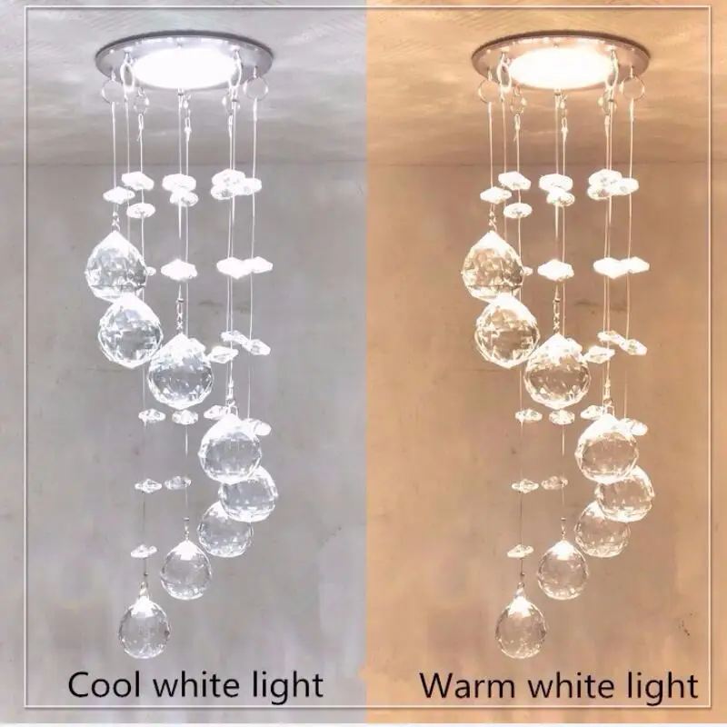 Modern LED chandeliers / LED Light / led lustre light led Restaurant Crystal Chandelier Bedroom 3W Crystal Lighting
