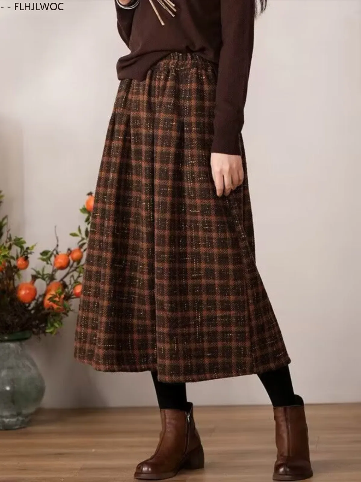 Model Wearing Skirt