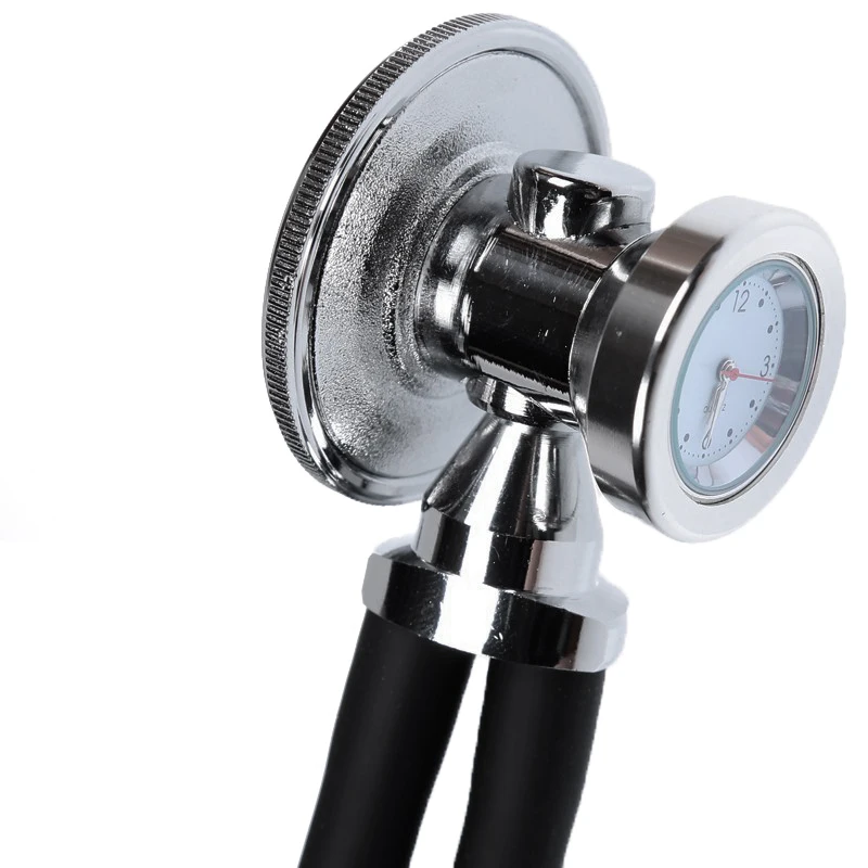 Professional Medical Fetal Blood Pressure Heart Monitor Sprague Rappaport Dual Head Cute Stethoscope Watch Clock Doctor