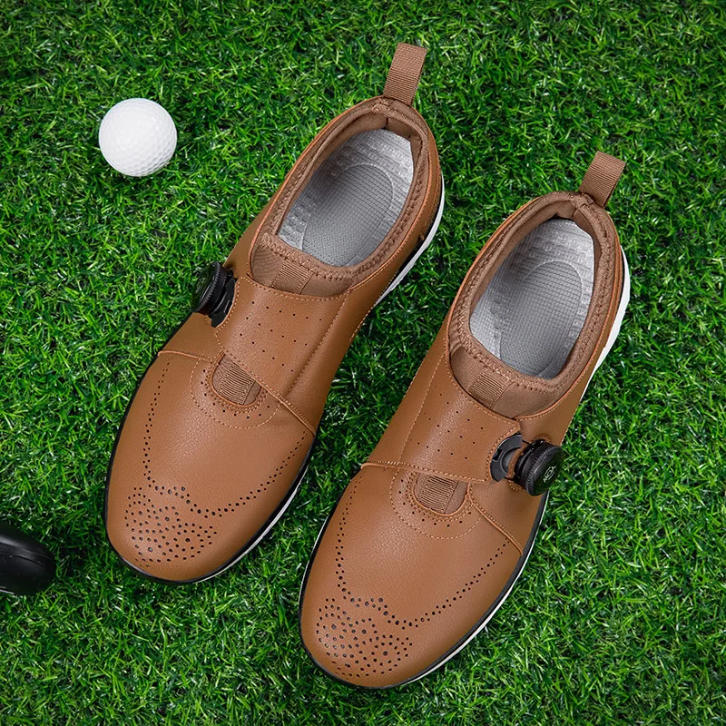 

Breathable Golf Shoes Men Professional Spikes Golf Sneakers Outdoor Comfortable Golfers Wears Anti Slip Walking Sneakers