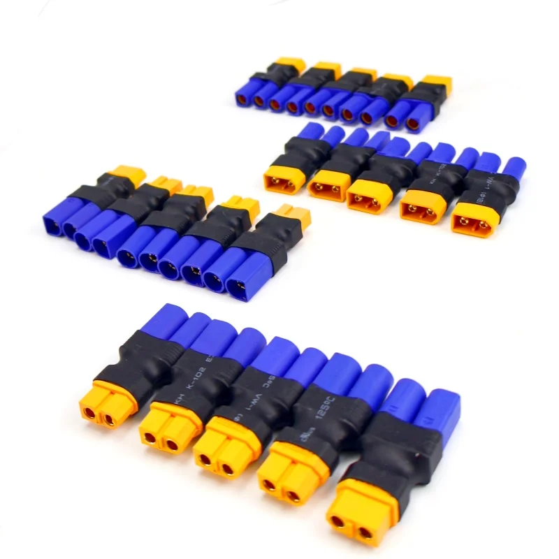 5/10 pièces EC5/EC3 à XT60 Deans mâle femelle sans fil connecteur adaptateur pour RC FPV véhicule Lipo batterie ESC – Image 3