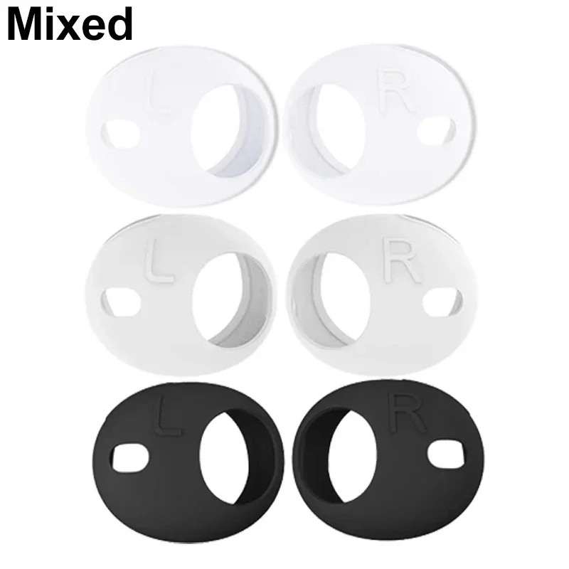 Silicone Eartips Cap - Ultra Thin Anti-Slip Protective Earbuds Cover (1-6 Pairs)
