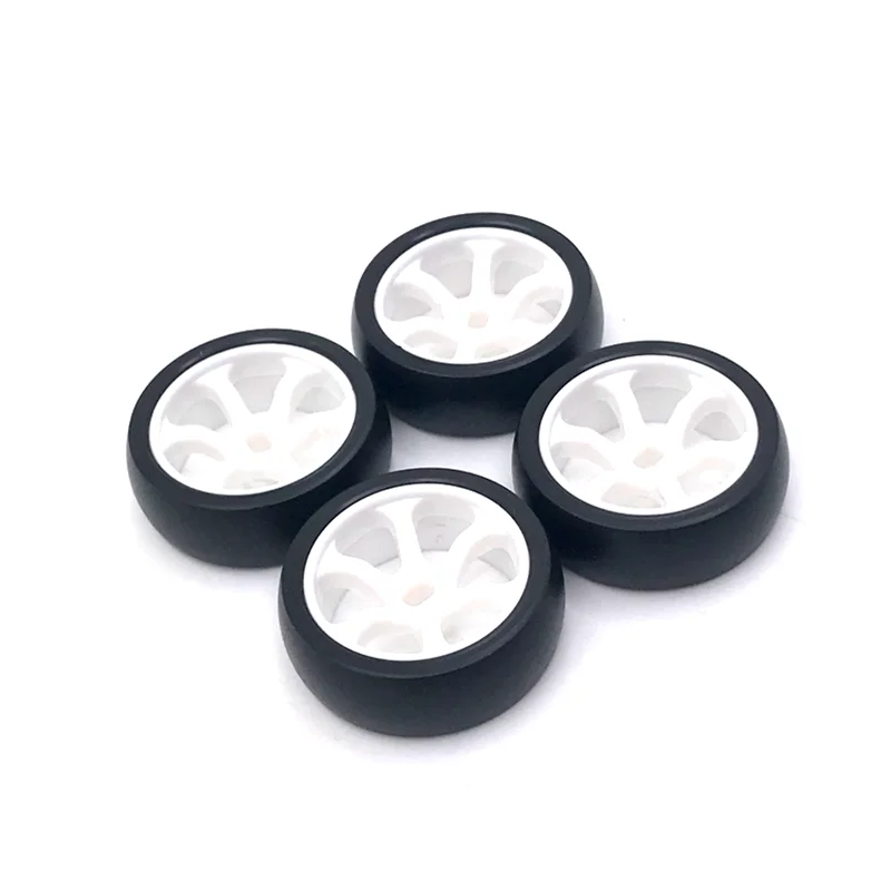 4 Pneumatici In Metallo E Gomma Per Auto RC Wltoys 284131 K969 K979 K989 Kyosho Mini-Z 1/28 – Rossi, 27mm