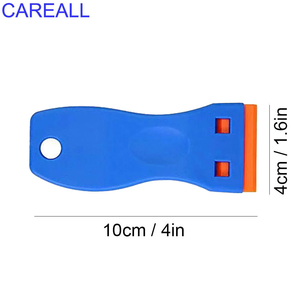 CAREALL Plastic Razor Scraper Blade for Car Window Tint Cleaning Vinyl Wrap Film Glass Ceramic Ovens Lable Sticker Remover