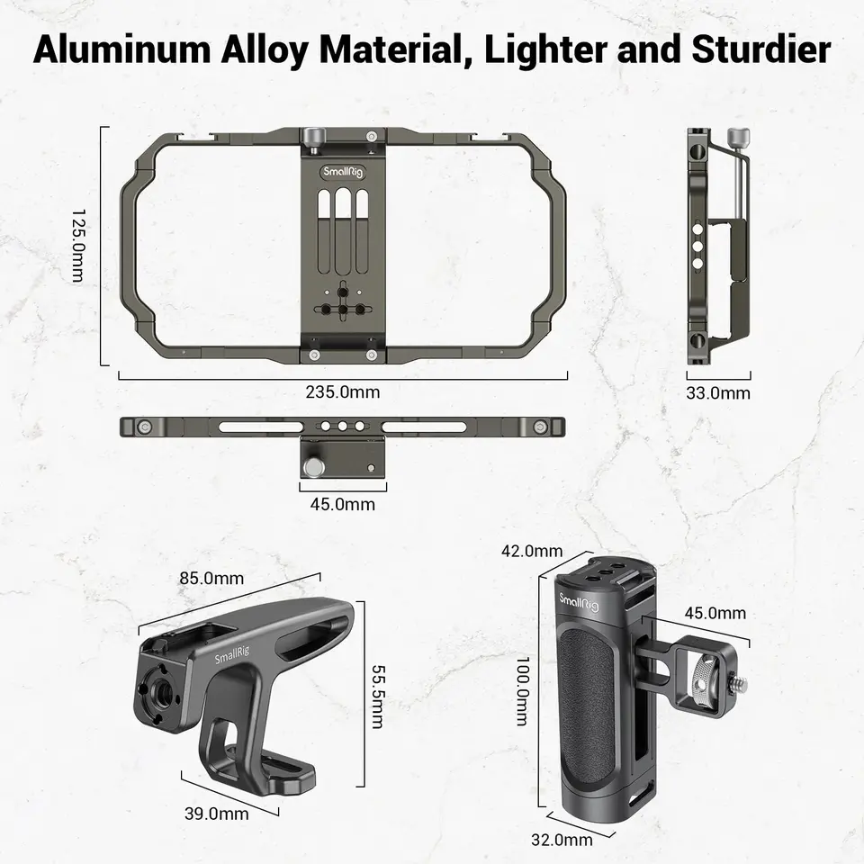SmallRig スマートフォン用(スマホ用 ケージキット 3155B) Smallrig Universal Mobile Phone Handheld Video Rig kit 3155B