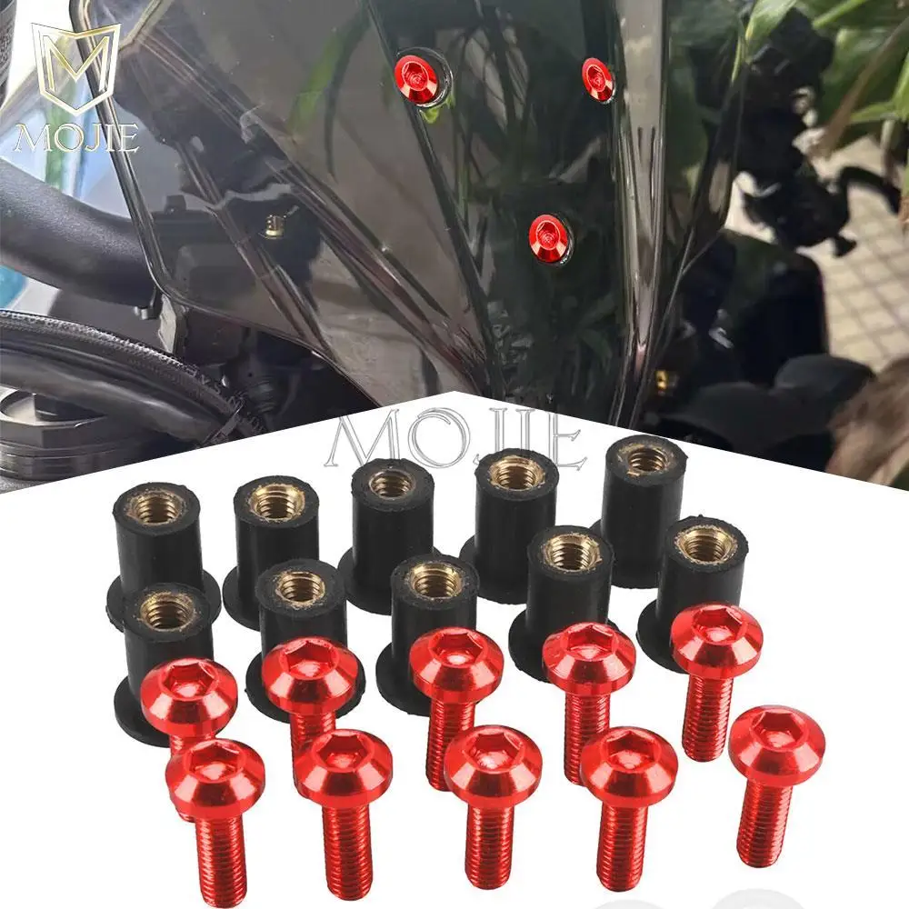 10 Pz Parabrezza Parabrezza Carenatura Bullone Viti Per Ducati 998 998B 998S 998R Muslimate 999 999S 999R Ss1000 1000Ss 1999-2024