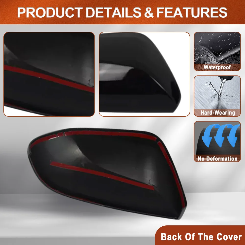 TOYOTA CAMRY OUTER MIRROR COVER ATTITUDE BLACK FITS 2018 ONLY - Foto 9