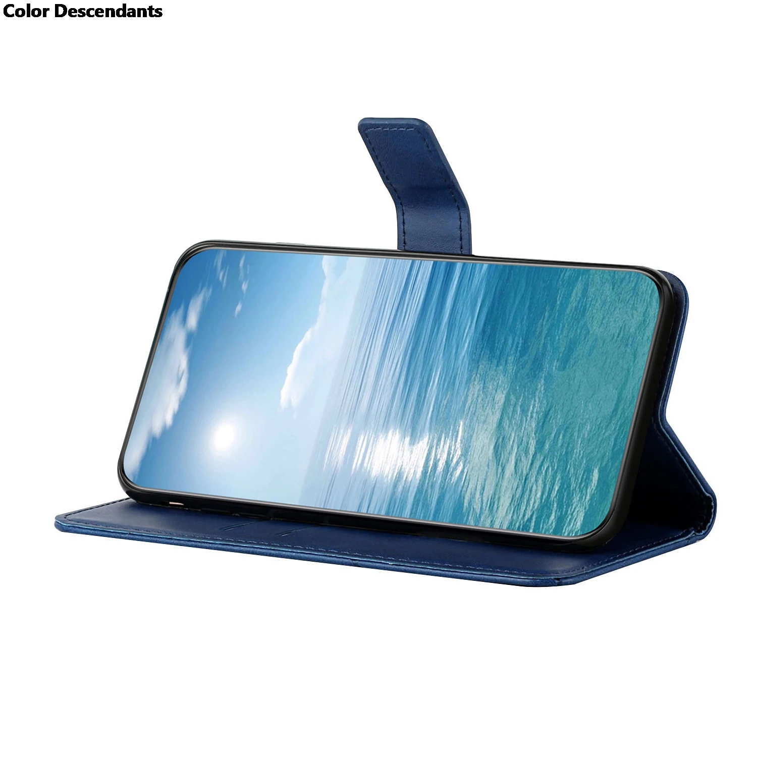 Flip plain Leather Phone Case For OPPO A31 A8 Reno4 lite F17pro A93 Reno4F RENO4 PRO A73 F17 A53 Stand Book Cover dirt-resistant
