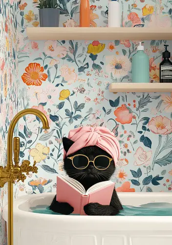 SDOYUNO Painting By Numbers Acrylic Bathroom Black Cat Drawing By Numbers Personalized Gift Handwork Diy Living Room Decoration - Image 15