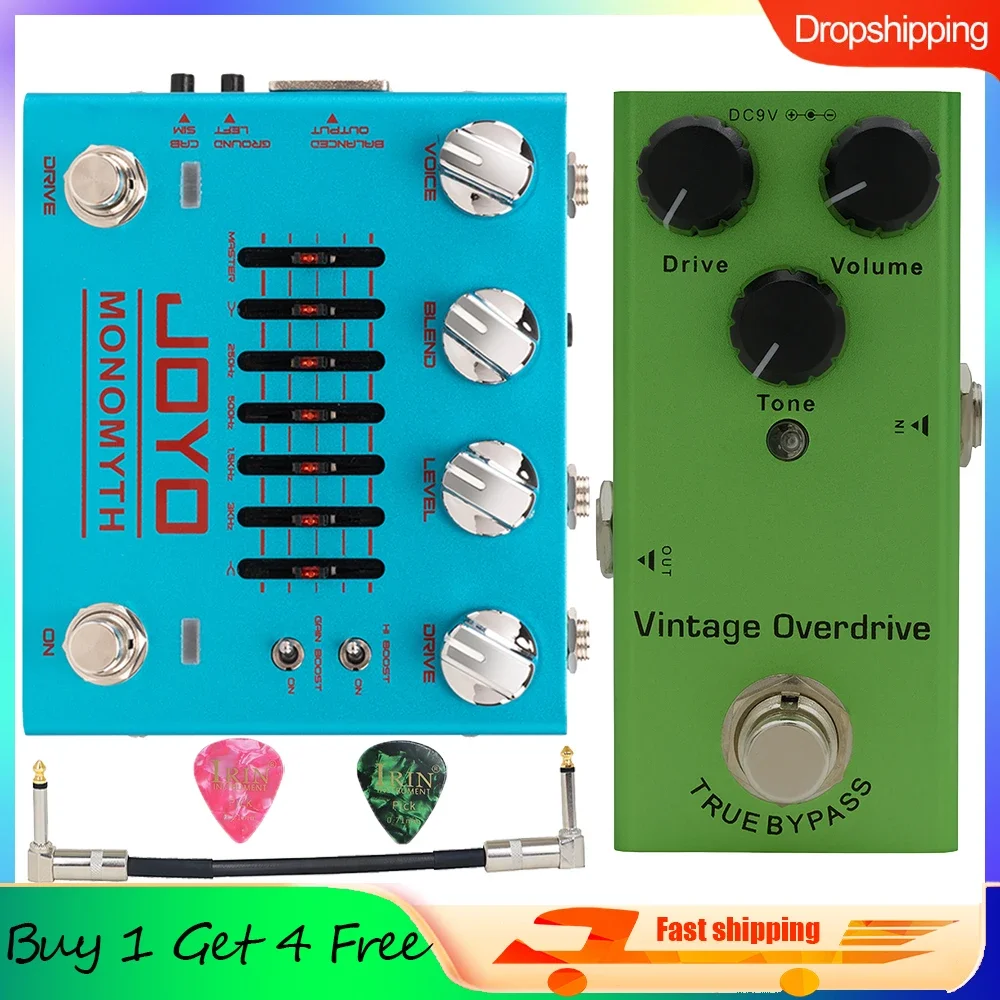 

JOYO R-26 MONOMYTH Bass Preamp Overdrive Effect Pedal Channel 6 Band-graphic EQ Offers Real Amplifier Simulation Tone Bass Pedal