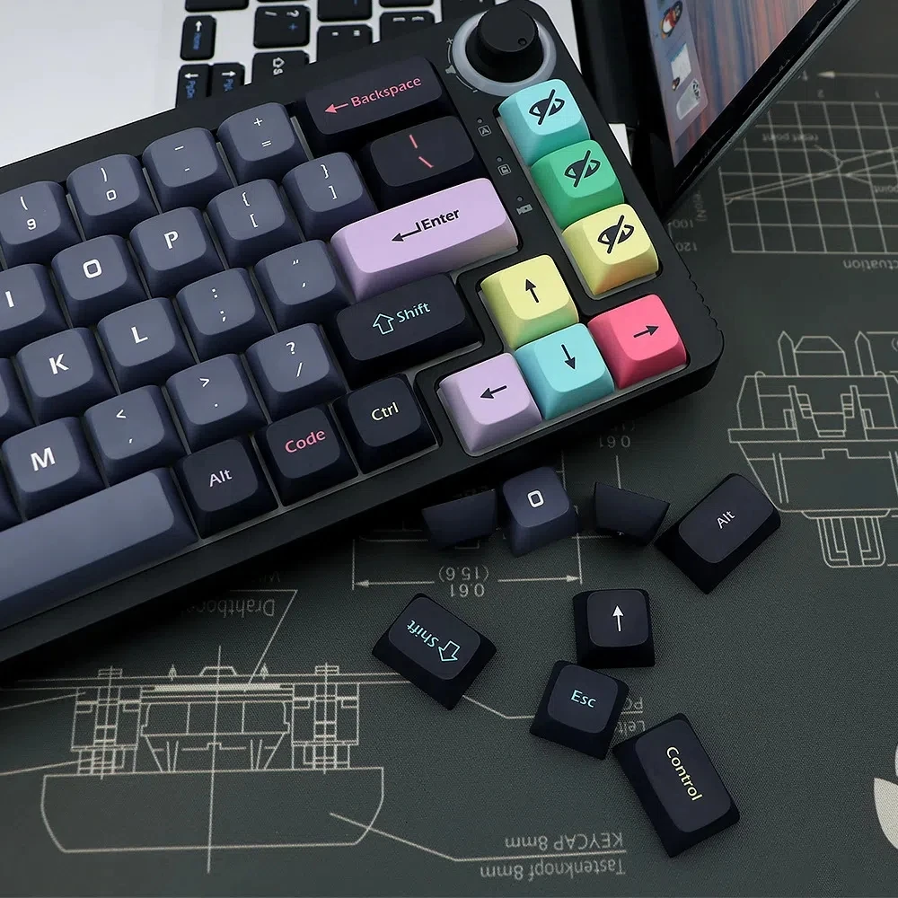 Gmk Dracula-teclado Mecânico Preto Xda Perfil Pbt Keycap Dye-sub Inglês Custom Keycaps 133 Teclas 61 Teclas 64 Teclas 68 Teclas 75 Teclas