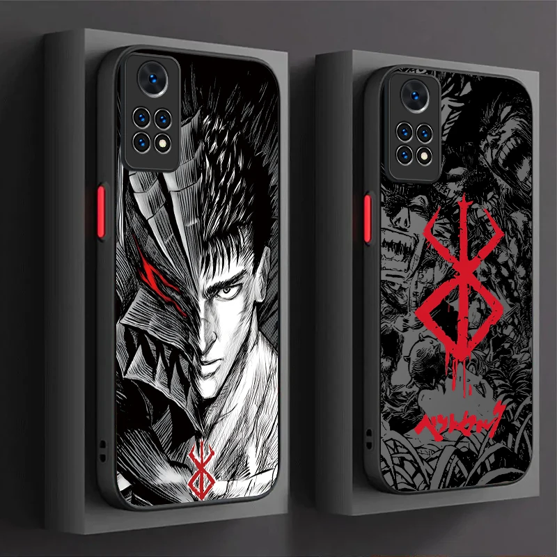 Matte Berserk Comics Anime Protective Phone Case