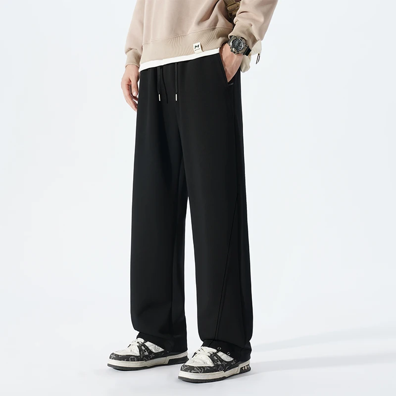 25s جديد الخريف الشتاء 190 طويل القامة الرجال اضافية طويلة 120 سنتيمتر طول السراويل مرونة الخصر تنوعا السراويل الرياضية قماش عالي الجودة