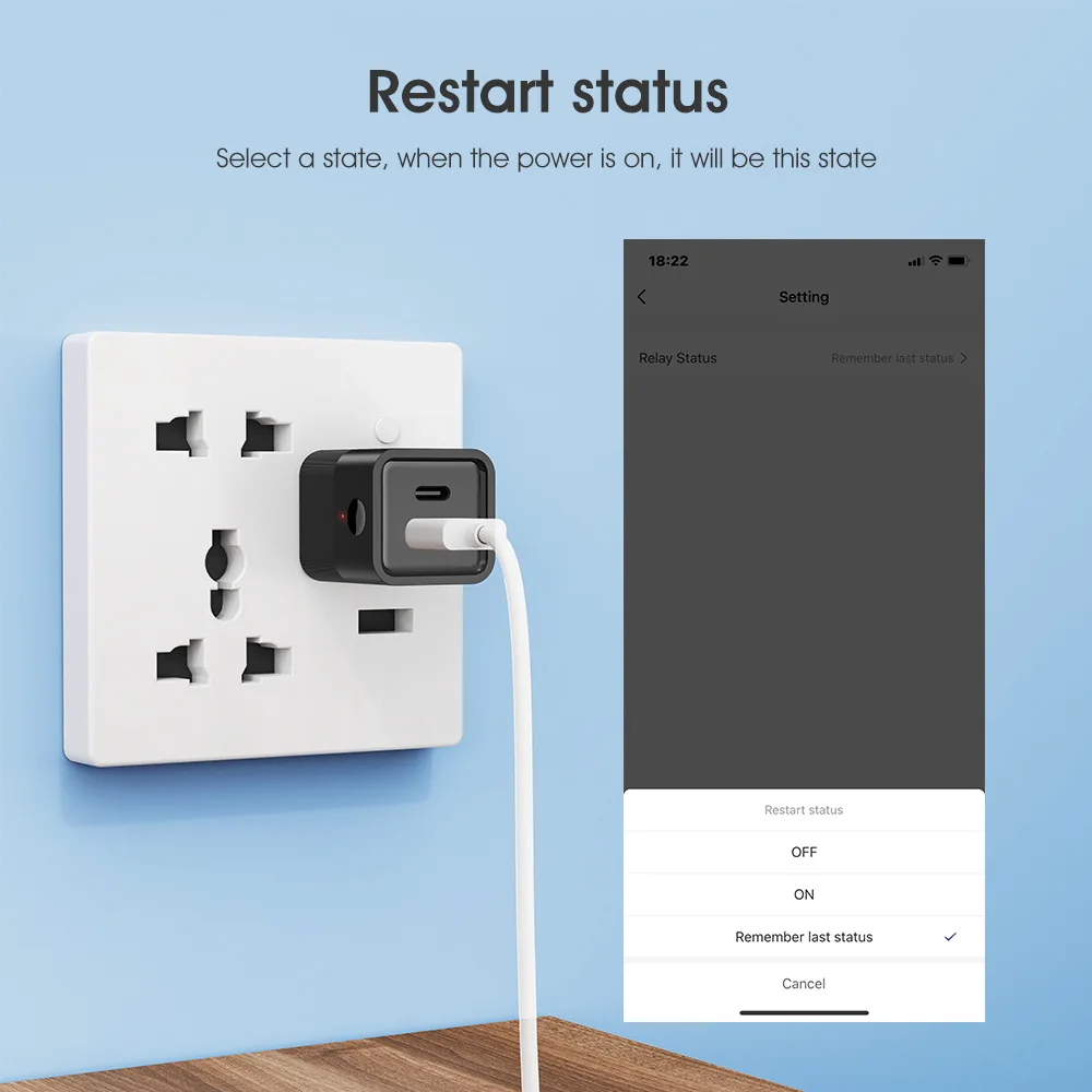 Tuya Smart WiFi/zigbee Micro USB Type-C Adaptor Switch 5V Mini USB Power Adaptor Smart Life Control Alexa Google Yandex alice