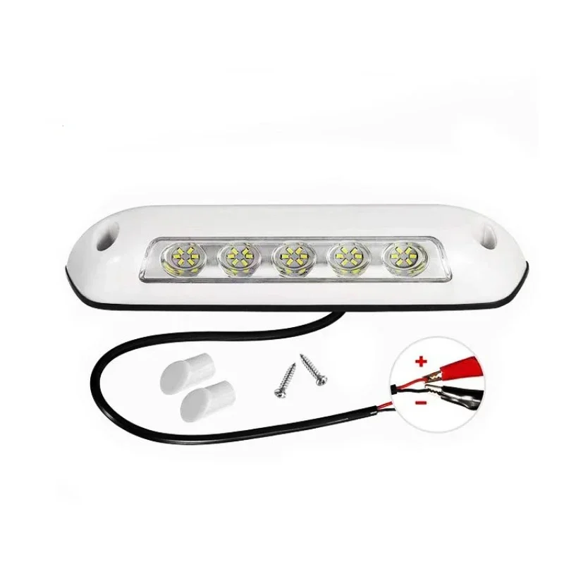 12V Waterproof LED Porch Light Bar for Caravan RV Yacht - Slim and Integrally Sealed 20cm Vehicle Canopy Camper Lamp