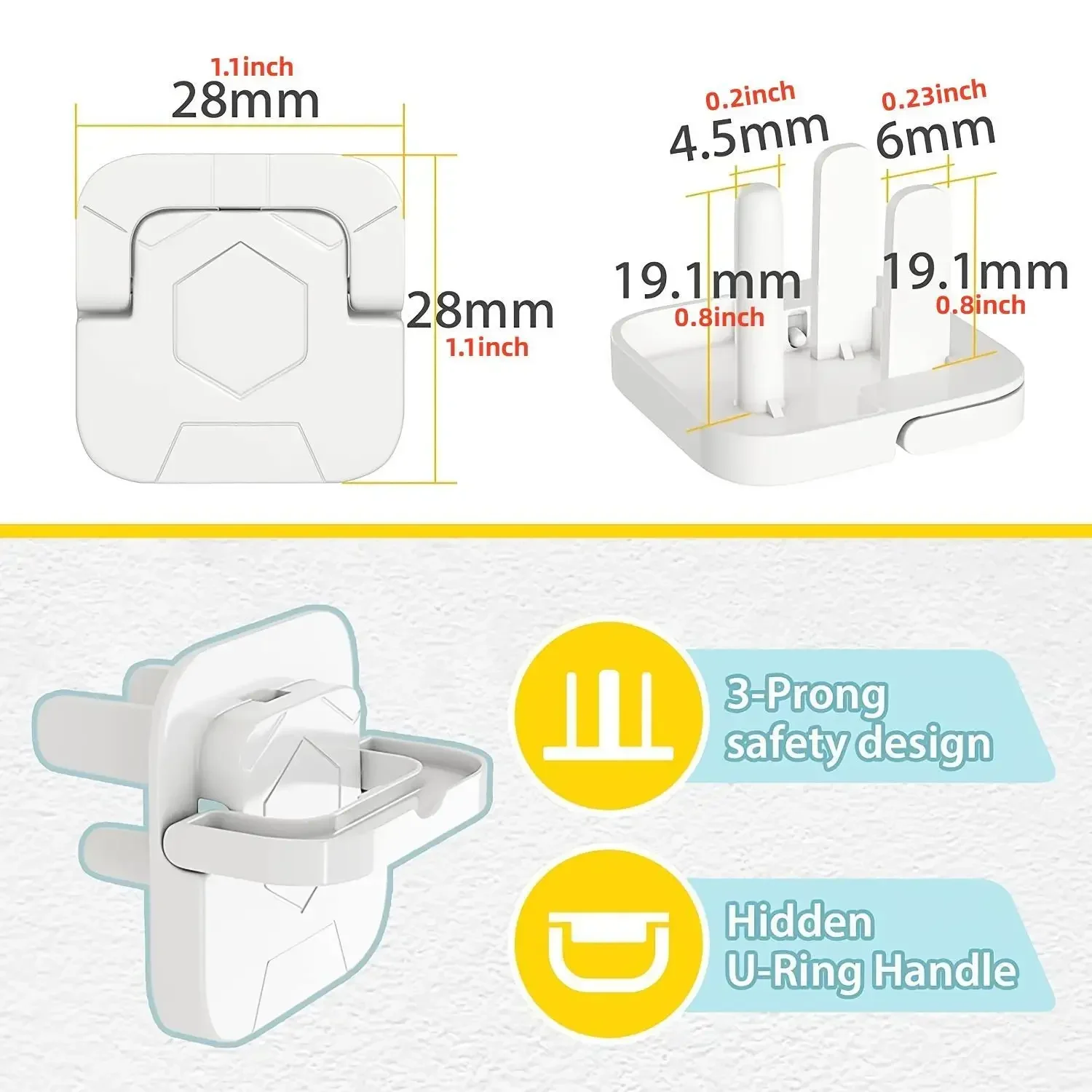 1/5/10pcs Outlet Cover Baby Safety Anti-dust Outlet Cover Children Electric Shock Safety Protection For Baby socket covers