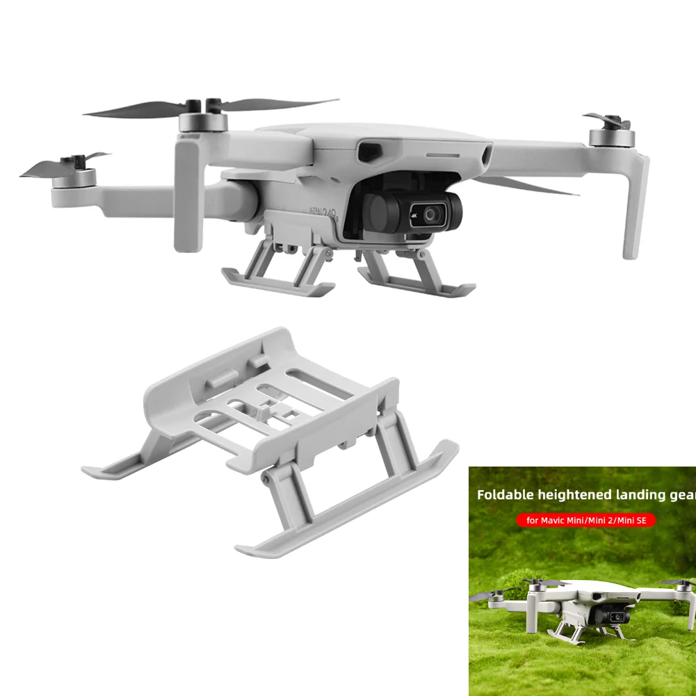 Drone Accessories Foldable Landing Gear Extended Height Leg Support Anti-scratch Bracket for DJI Mini SE/Mini 2/3/Mavic Mini Drone Accessories