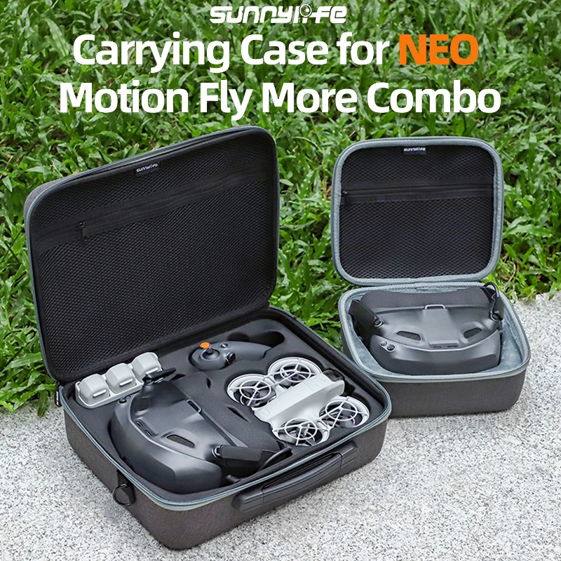 Sunnylife Storage Bag Carrying Case Shockproof Protective Box for DJI NEO Flight Glasses N3/Motion 3 Drone Accessories, drone accessories, drone storage bag, dji case, drone case, flight glasses case