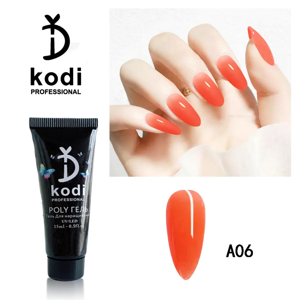 Yd Kodi Gel Professionale Uv Builder Per L'Estensione Delle Unghie Poly Uv Nail Gel Poly Smalto 15Ml Gel Uv Per Nail Art Design