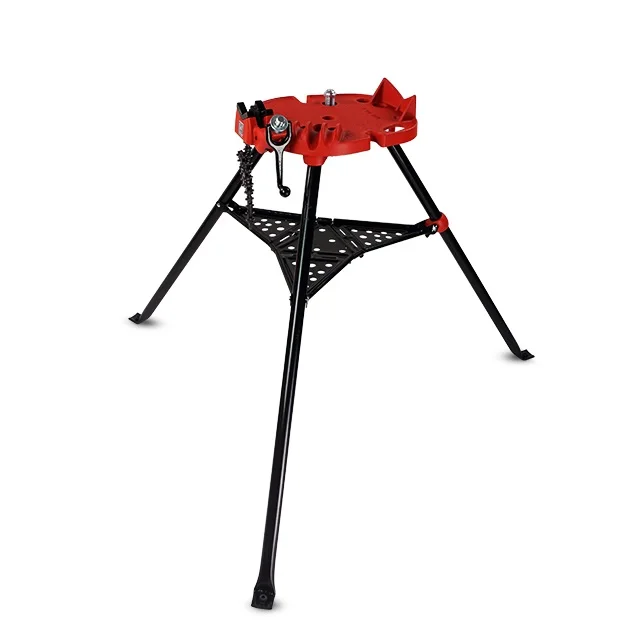 Portable Industrial Tristand Chain Clamp Pipe Vise Weld Holder With