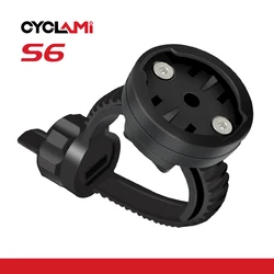 Universal Rotatable Bicycle Computer Mount Holder with Integrated Light and Radar Compatibility (S6 Mount)