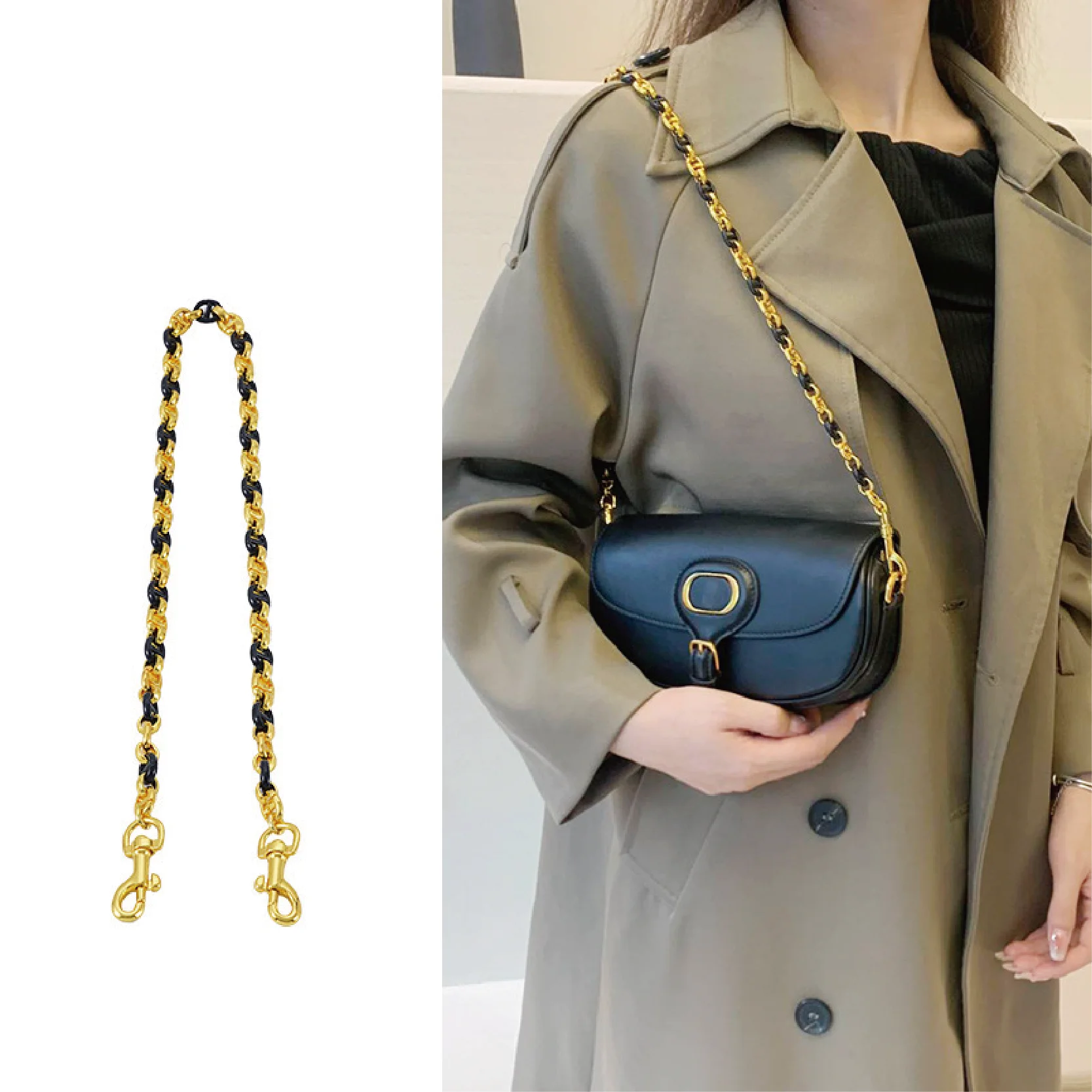 Catena Diagonale Della Borsa Per La Catena Della Borsa Di Trasformazione Delle Ascelle Della Tracolla Dior Bobby