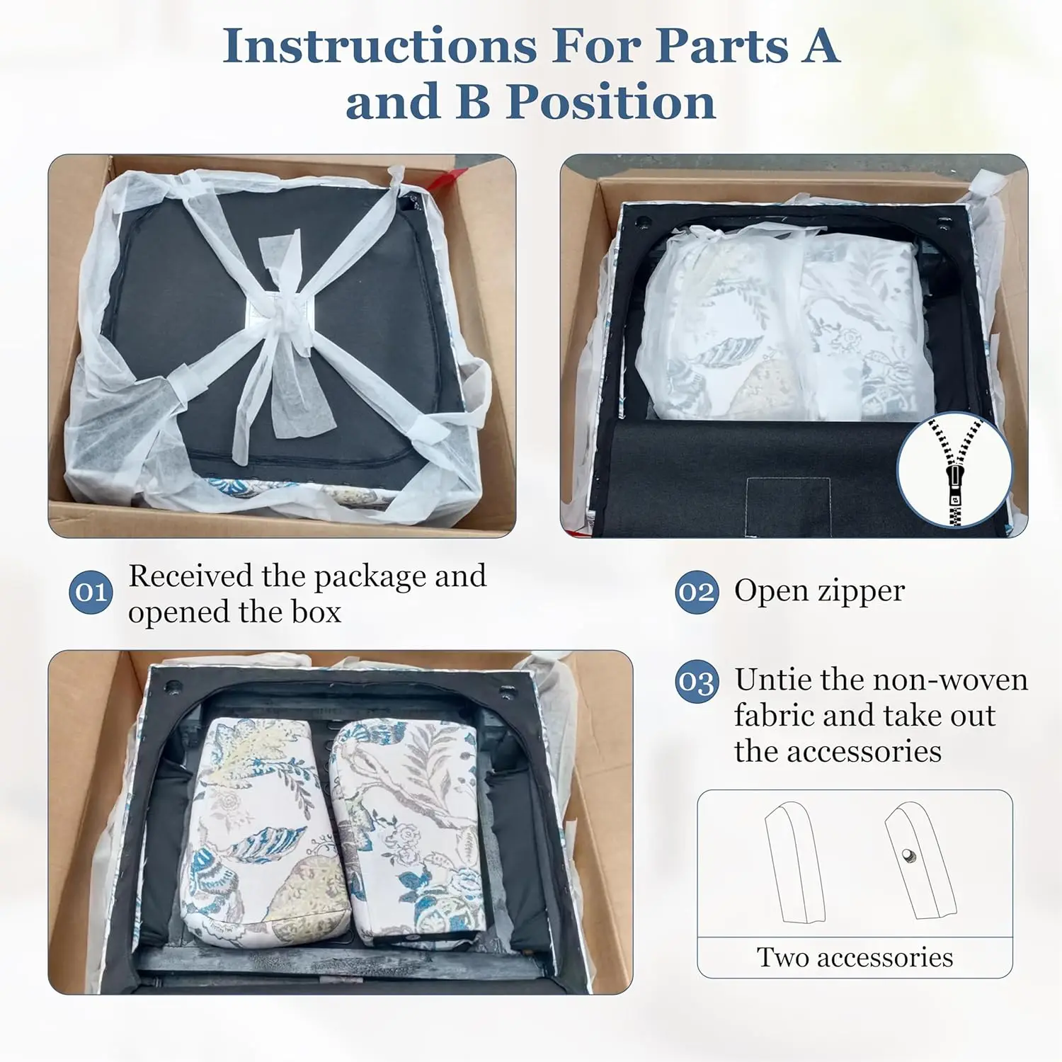 Living Room Chair Upholstered High Back Armchair Retro Printed Wingback Chair in Linen (Navy Blue) (1, Tan with Lines) 6