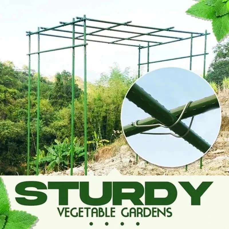 Spring Steel Wire Clamp Connecting Buckles 10PCS Greenhouse Accessories plant ties plastic plant cable ties plant clips plastic plant clips
