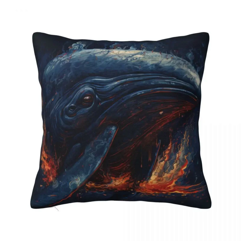 

Whale Pillow Cover Fantastic Grotesque Vintage Pillow Case Soft Design Cushion Cover Pillowcases For Office Car Home Decorative