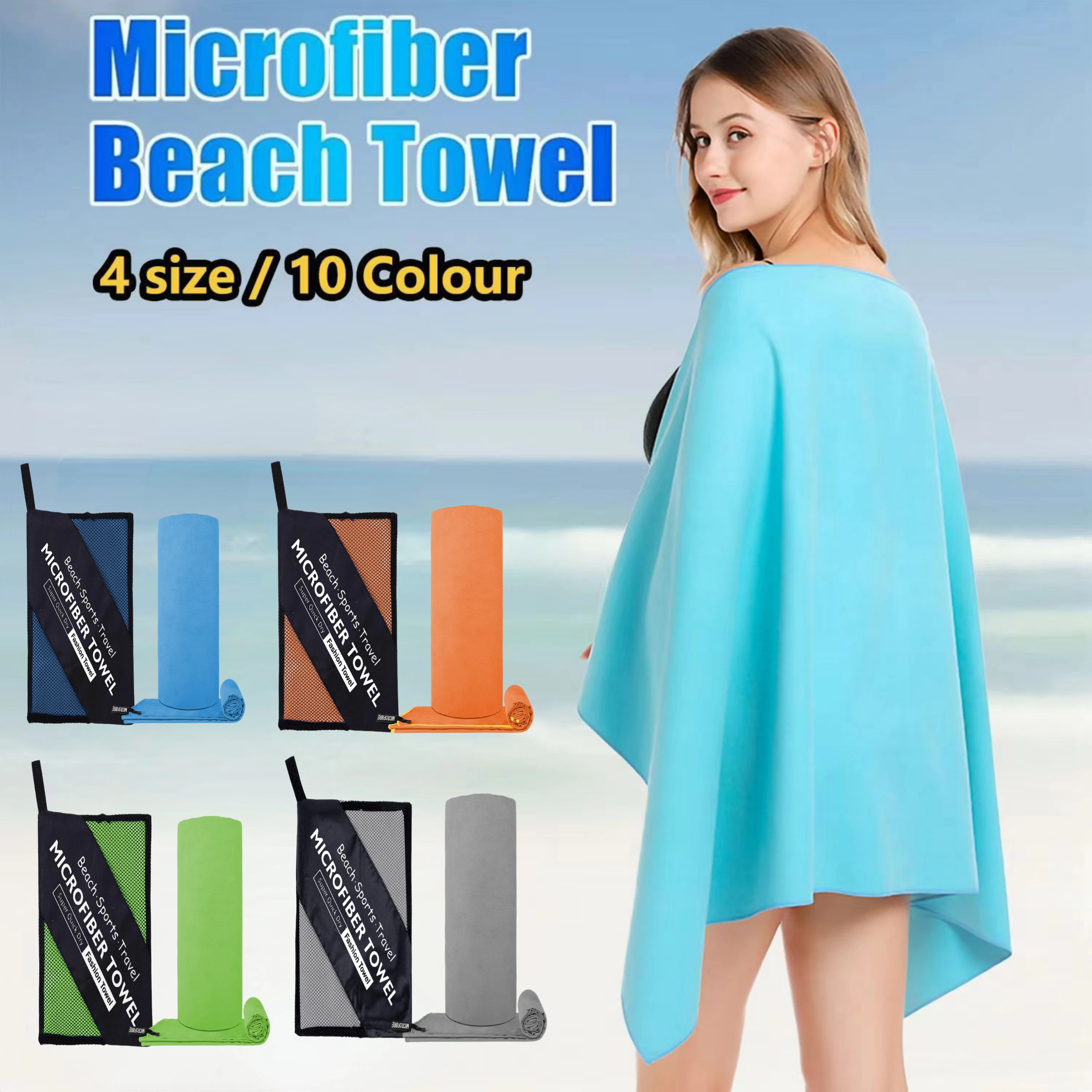 Asciugamano Palestra Microfibra - 40x95 Cm, Assorbente E Antiscivolo, Per Sport E Yoga - Foto 7