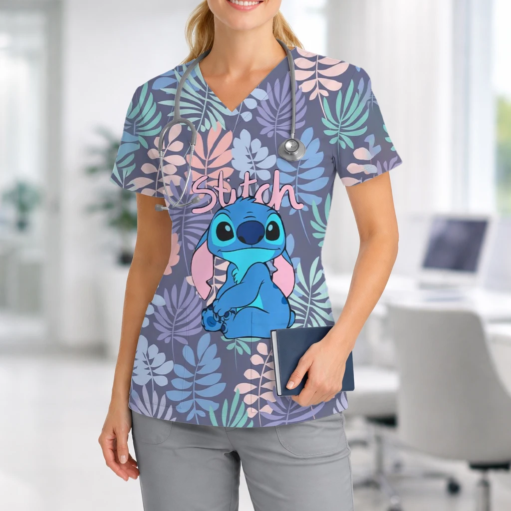 Blouse médicale Stitch – Confort et fantaisie pour pros de santé