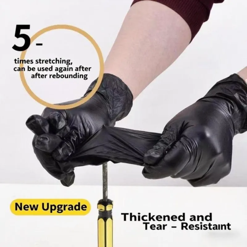 Disposable Rubber Gloves PVC Gloves Household Kitchen Cleaning Cooking Tattoo Hair Dye 10-400pcs
