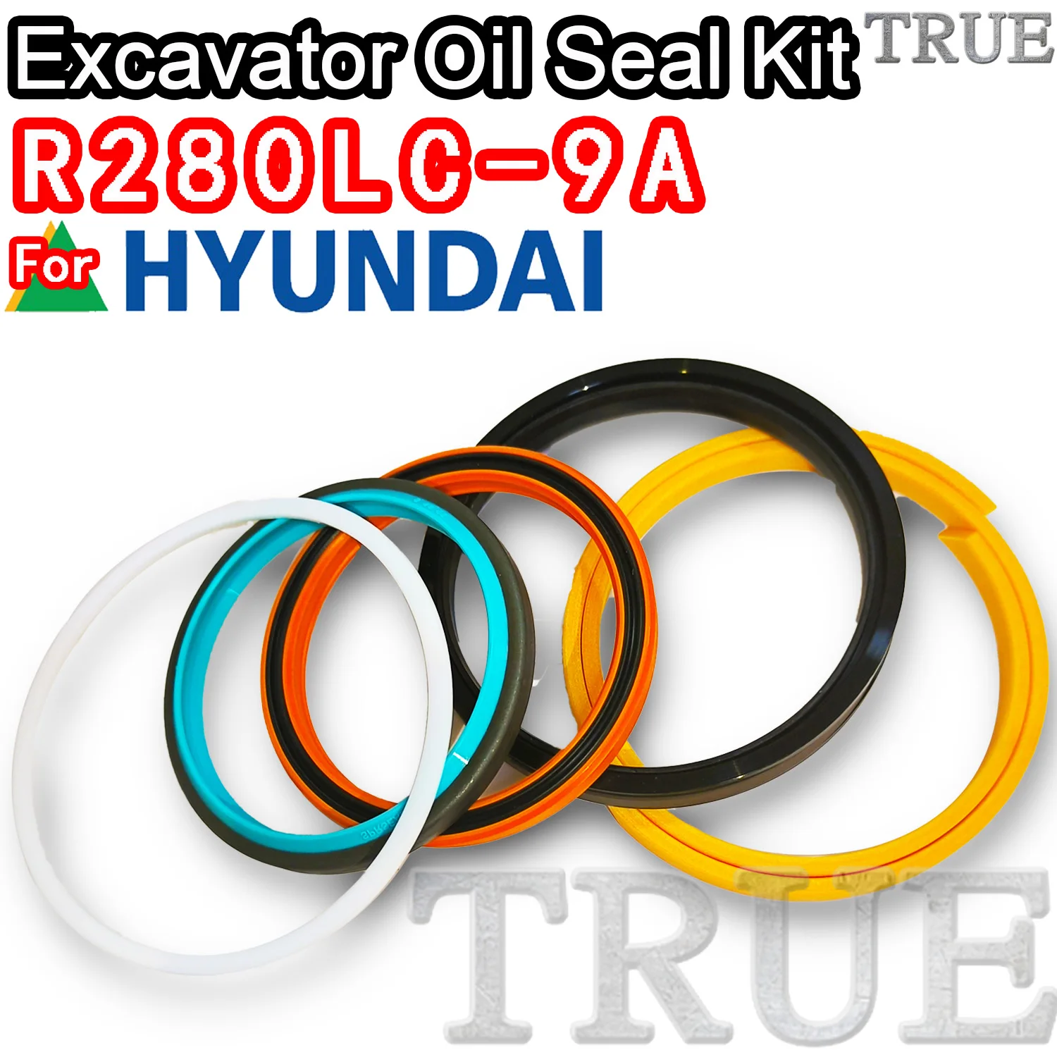 

For R280LC-9A Hyundai Oil Seal Excavator Repair Kit R280LC 9A Parts MOTOR Piston Rod Shaft Replacement Dust Bushing FKM Control