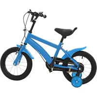 Vélo pour enfants de 14 pouces, vélo de sport, vélo pour débutants avec stabilisateurs, sonnette, garde-boue, sièges et accoudoirs réglables, vélo de route pour garçons et filles 4