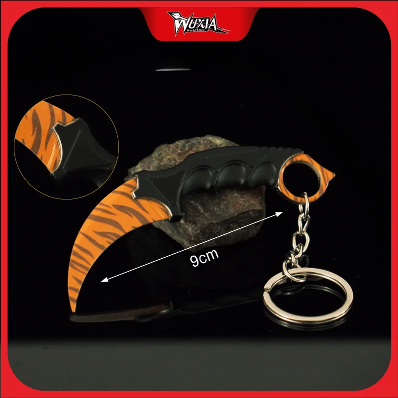 9cm-CSGO-Game-Weapon-Mini-Claw-Knife-Tiger-Tooth-Peripherals-Pendant ...