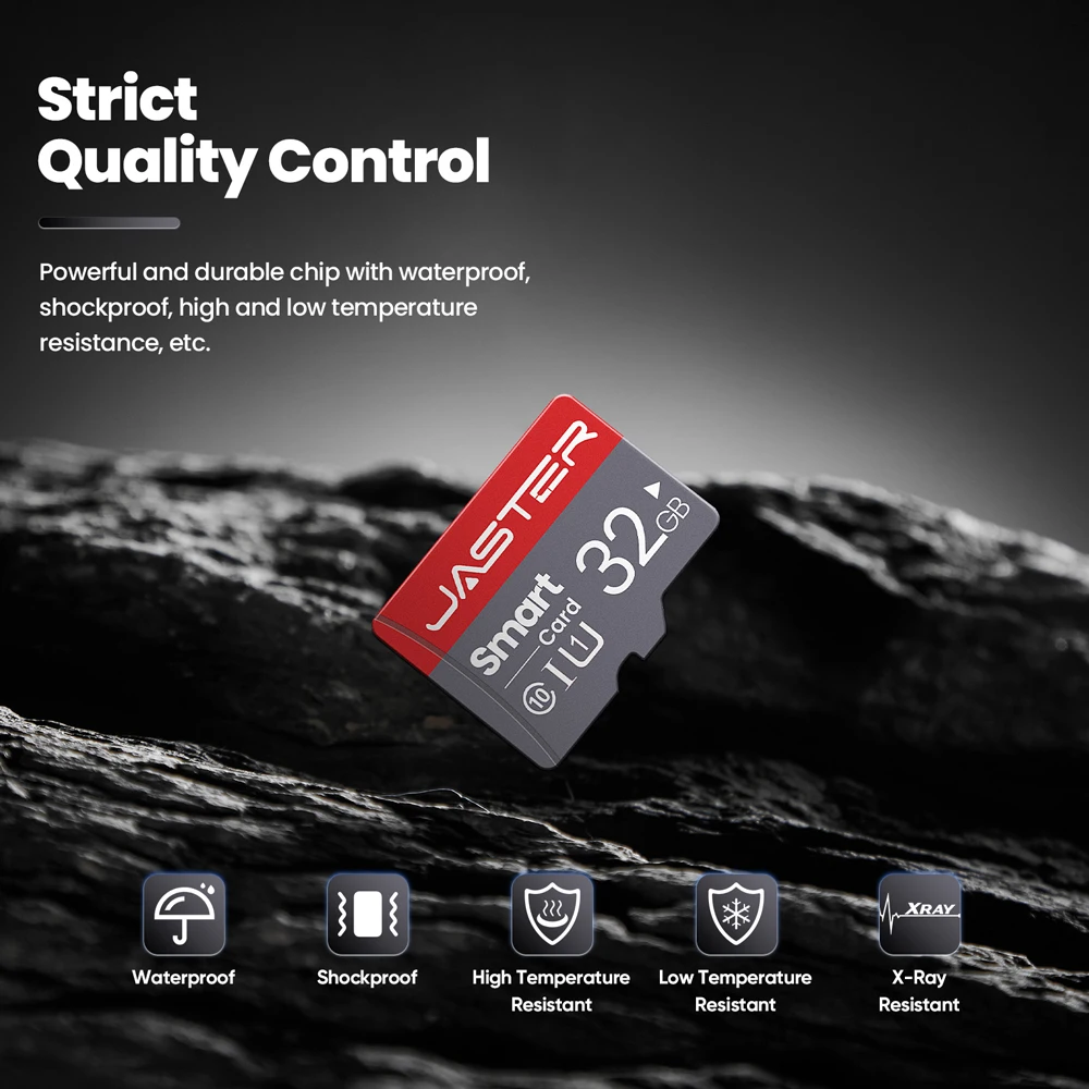JASTER Memory Card SD Class 10, High Speed TF Card Actual Capacity, 128GB 64GB 32GB 16GB 8GB, 100 PCS Lot - Image 4