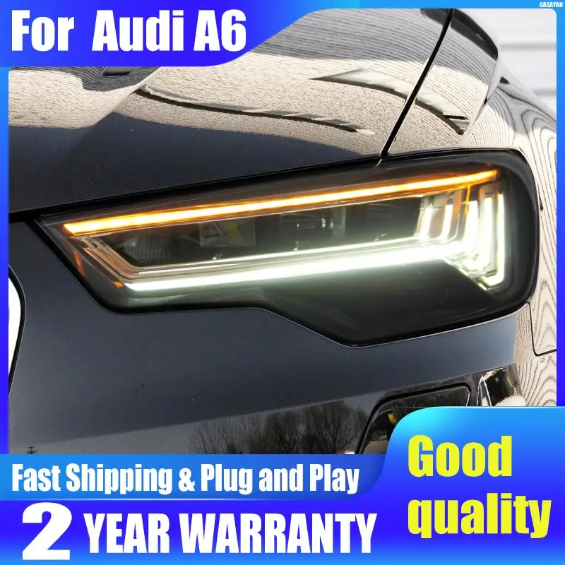 Car-Accessories-Head-Lamp-for-Audi-A6-LED-Allroad-Headlight-2012-2015 ...