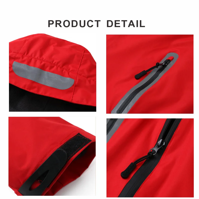 Jackets for Men and Women Waterproof Hooded Casual Wear Printed Embroidery Autumn Winter