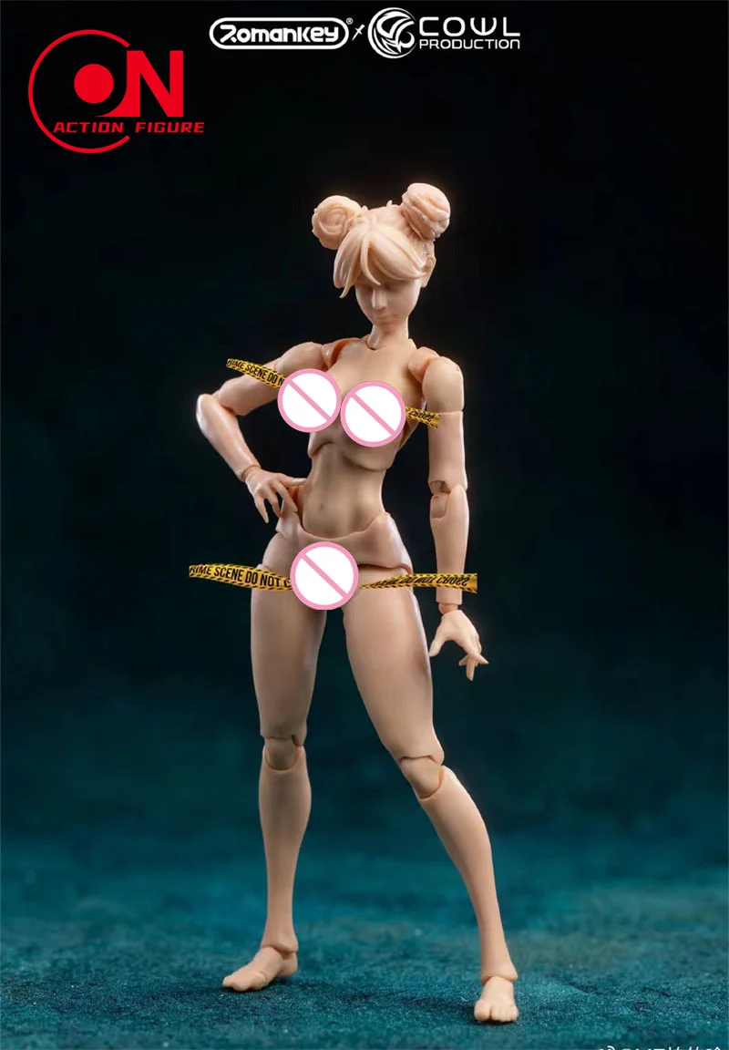 ROMANKEY COWL 1/12 girl body　WHITE SKIN Romankey X COWL 1/12 SCALE SUPER-ACTIONAL FEMALE BODY (WHITE