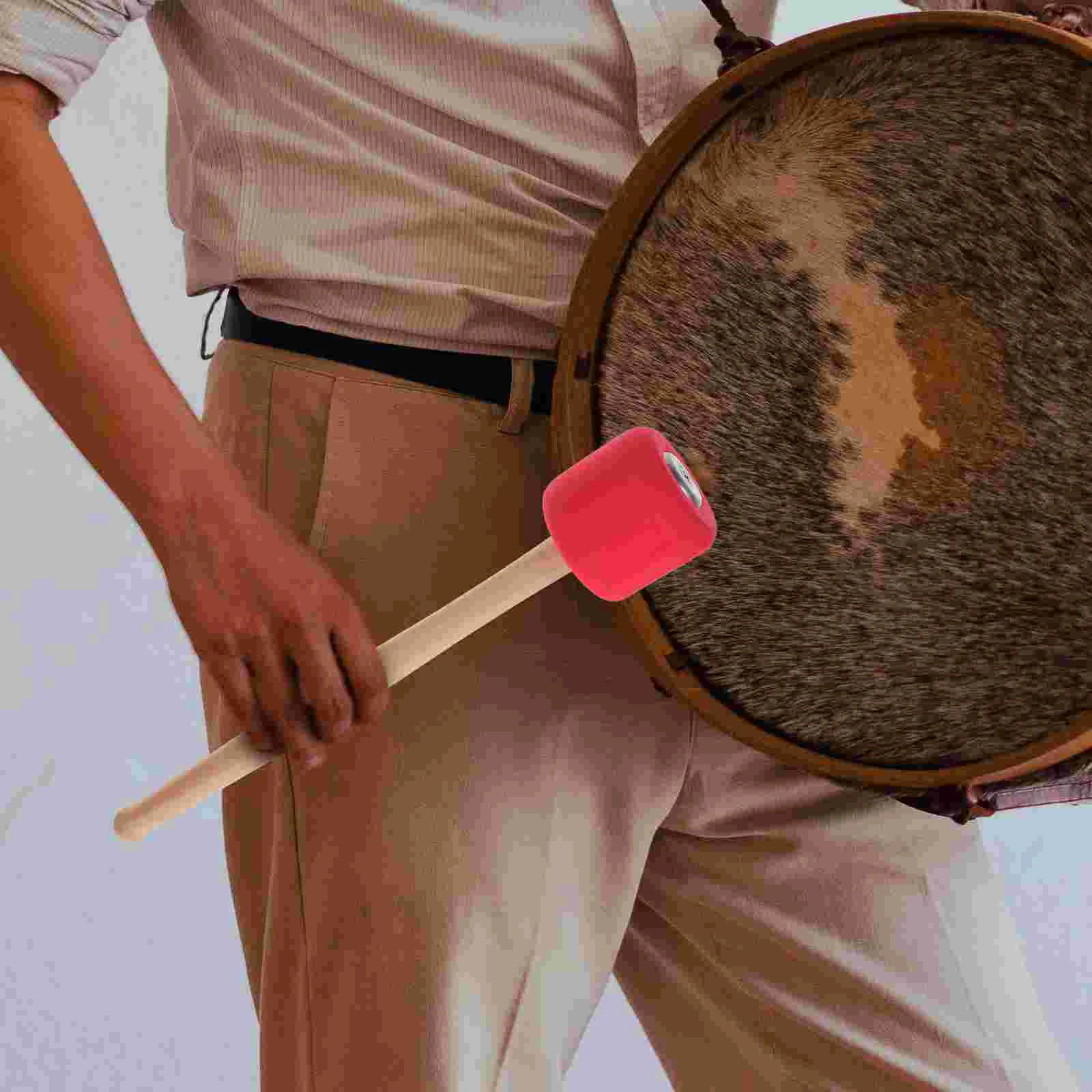 

Bass Drum Mallet Drumstick Wooden Foams Drum Stick Anti-slip Percussion Drumstick