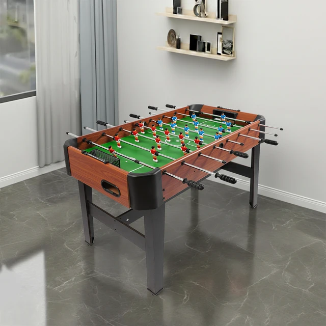 20173-5678bb.jpg 120*61*81cm Foosball Table Soccer Table Game 8-Rods Foosball Game Table for Placing in Your Home Living Room,