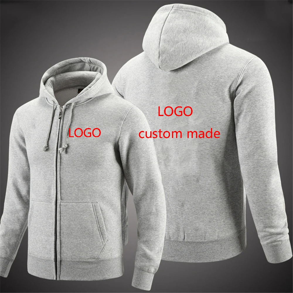 203 Logo custom brand men's hooded jacket spring zipper hooded men's long sleeve hooded autumn hooded jacket