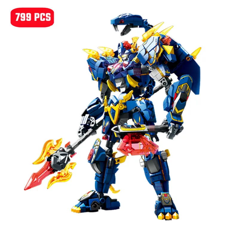 SEMBO 799pcs Transforming Mecha Animal Turtle Building Blocks MOC Warrior Robot Models Construction Set for Boys Toys Kids Gifts