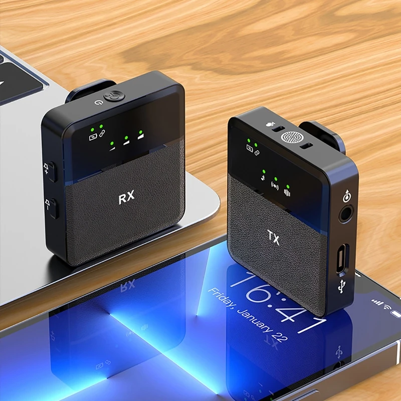 

Микрофон для записи в режиме реального времени, профессиональный мини-микрофон с отворотом ушей, bluetooth 2,4 ГГц, беспроводной микрофон, музыкальный