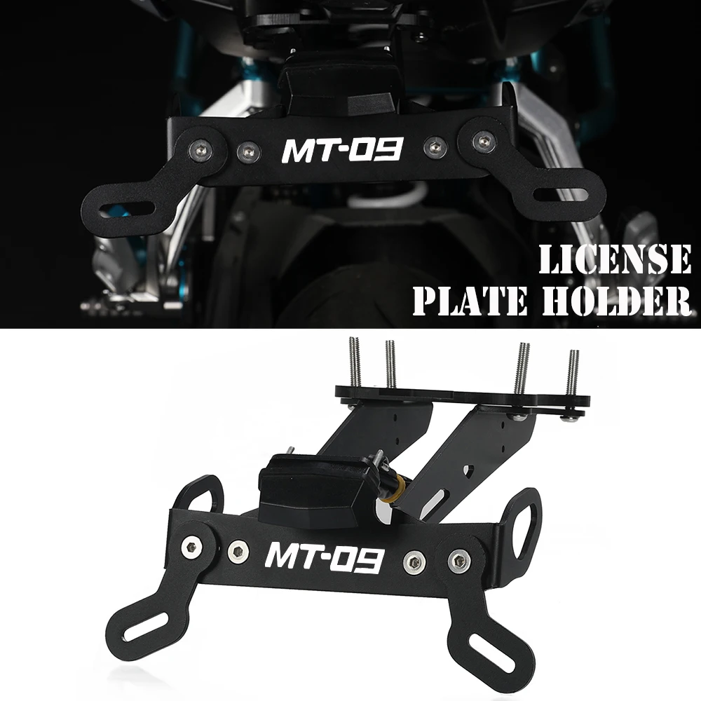 

2023 2024 FOR YAMAHA MT09 MT 09 SP 2021 2022 Motor Rear Fender Registration Bracket License Plate Holder Frame Tail Tidy Light