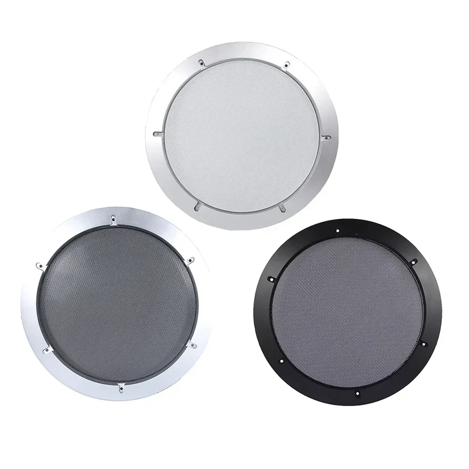 Abaodam Copertura in Rete per Altoparlanti Auto 12 Pollici, Protezione Subwoofer, Rete Decorativa Resistente per Impianti Audio Auto e Domestici, Set 2 Pezzi, Facile Installazione, Colore