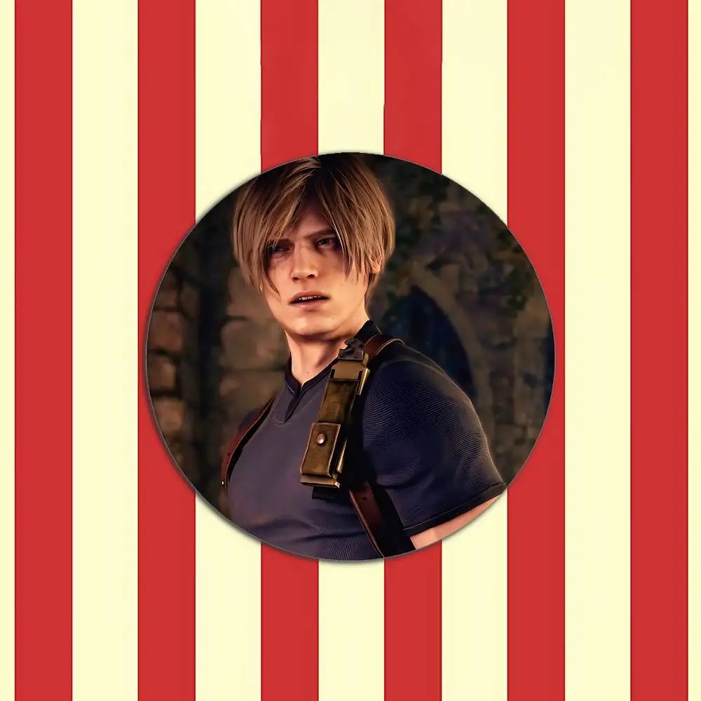 Süße H-Leon Kennedy-S Abzeichen Weißblech Soft Button Pin Brosche Metall Abzeichen Custom Schmuck Zubehör Hut Tasche Revers – Detail 10