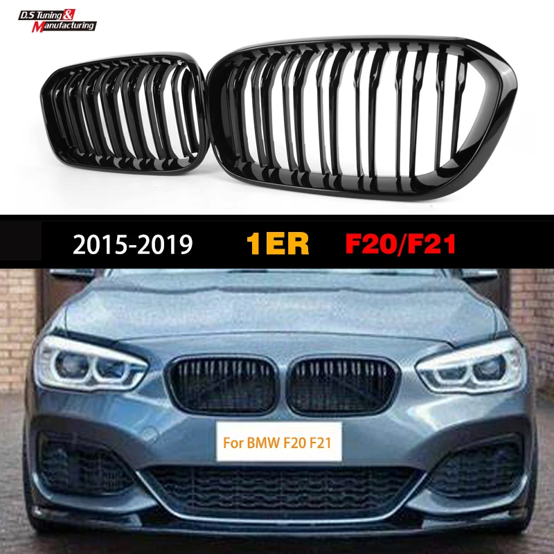 F20 F21 LCI Replacement Front Bumper Kidney Grille Car Styling Racing Grills For BMW 1 Series Facelifted 2015-Hatchback