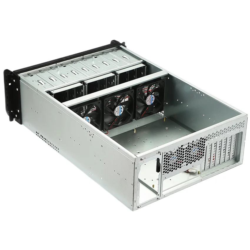 4U 랙마운트 서버 케이스 4U 표준 섀시 4U 산업용 컴퓨터 케이스 IPC 랙 마운트 컴퓨터 서버 섀시 미니 ITX 케이스 PC